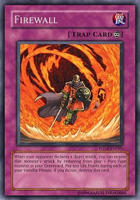 Firewall - FOTB-EN060 - Rare - Unlimited Edition - Heavily Played