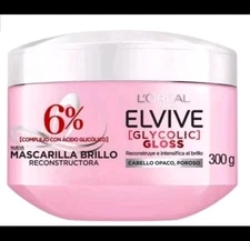 LOREAL  ELVIVE GLYCOLIC GLOSS MASCARILLA BRILLO RECONSTRUCTORA/300G