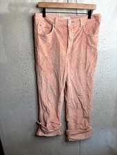 Pilcro By Anthropologie Corduroy Pants Womens 31 Muted Pink Stretch High Rise