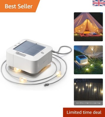 Wetterfeste Solar Lichterkette mit USB-Strom - perfekt für den Außenbereich