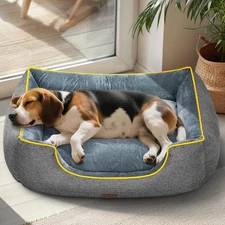 36" Orthopedic Pet Calming Bed Soft Cat Dog Nest House Dual-Sided Washable Cover