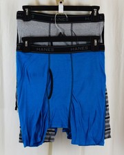 Hanes 6 PACK Mens Underwear Boxer Briefs Cool  Breathable Multicolor Size M