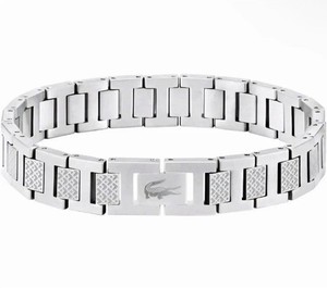LACOSTE Armband Edelstahl Farbe Silber Unisex Deal Als Geschenk Neu