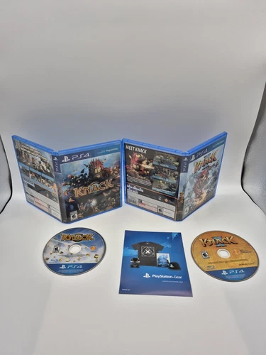 Knack 1 and 2 (Sony PlayStation 4) Disc and Case Tested and Working