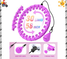 Infinity Hoop Fit Plus Size 58", Weighted Hoops for Adults Weight Loss