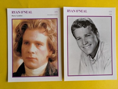 RYAN O'NEAL / 2 Filmstar - Sammelkarten