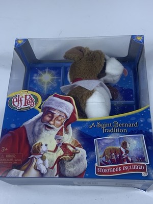 Elf On The Shelf Pets Saint Bernard Stuffed Animal with Storybook Christmas 2023