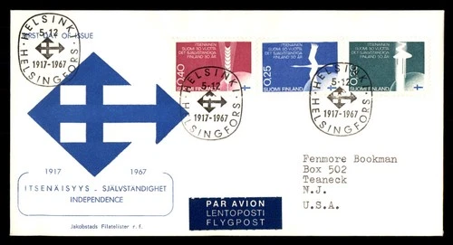 Mayfairstamps Finland FDC 1967 Independence Combo Arrows First Day Cover aaw_308