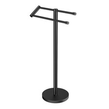 Standing Towel Rack T Shape Tall Bath Towel Holder, Modern Towel Drying Holde...