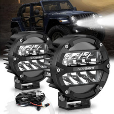 Rock Series 5 Inch 160W round LED Light Pods Drive Beam, Pair  21600LM High-Out