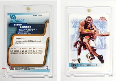 RARE SSP /10 DECADE EDITION PARALLEL 2003-04 Fleer Focus GILBERT ARENAS WARRIORS