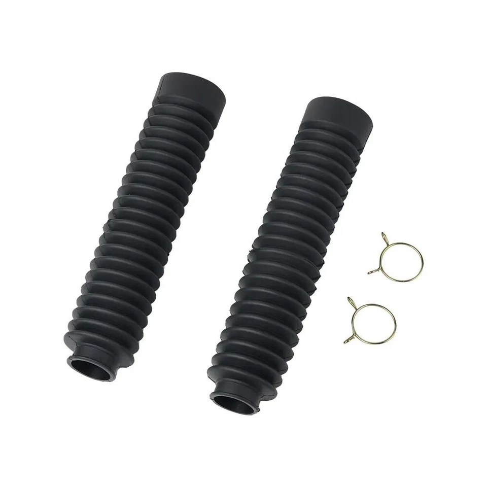 For Honda CRF150F CRF230F Rubber Front Fork Guard Shock Absorber Protection Set - Image 3 of 4