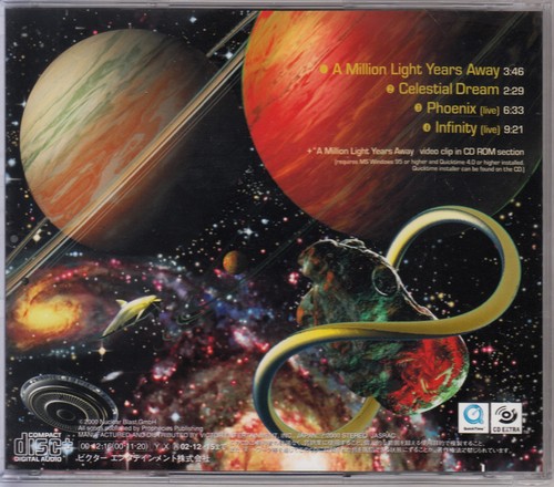 STRATOVARIUS/ A MILLION LIGHT YEARS AWAY JAPAN CD OOP - Imagen 2 de 2
