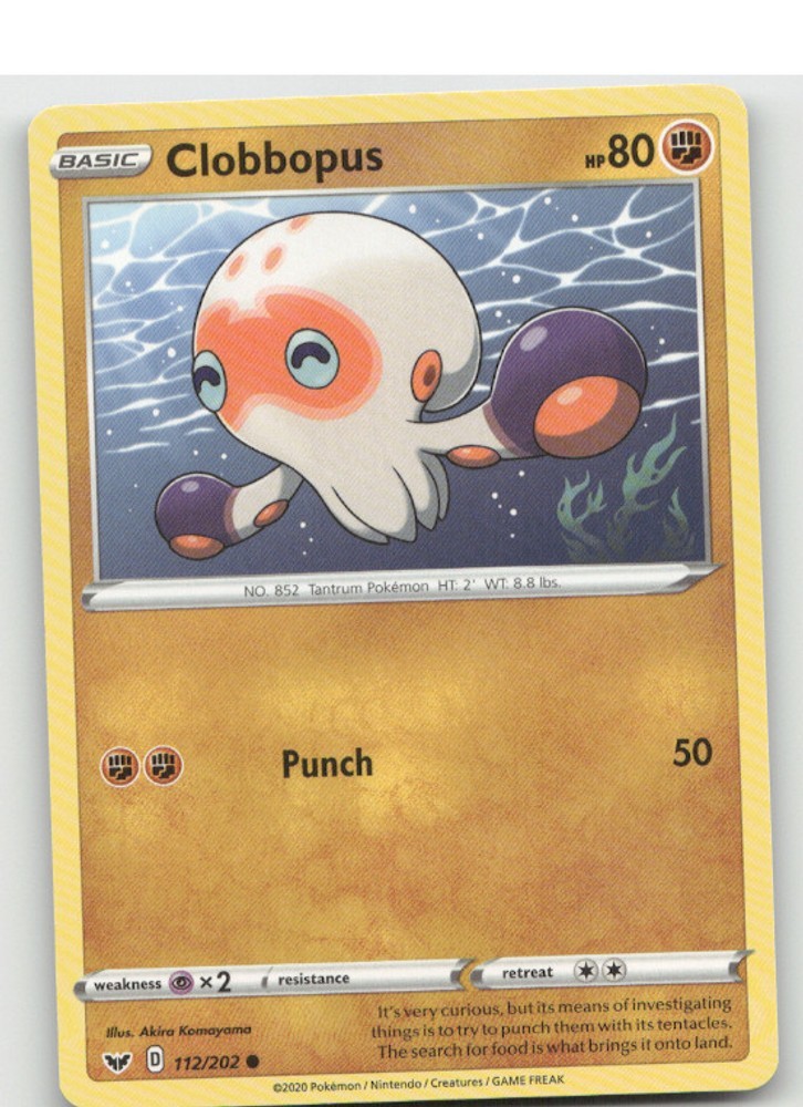 Clobbopus (112) SWSH01: Sword & Shield Base Set [SWSH01 - 112/202]