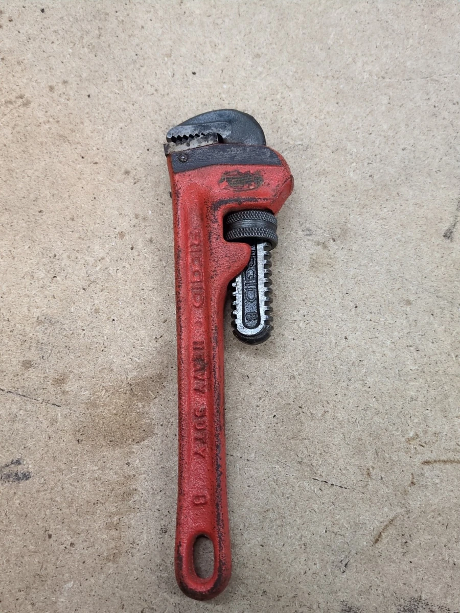 Heavy Duty 8 Inch Pipe Wrench Drop Forged Jaws Steel - View #6