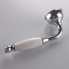Brass Shower Head Traditional Victorian Style Handheld Shower Sprayer Chrome ...