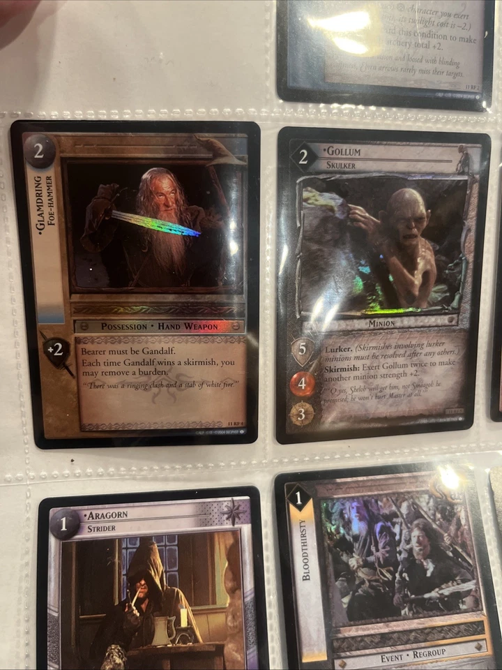 Lord Of The Rings “Shadows” LOTR 17 Foil Cards Unplayed Foil Cards! - Image 3 of 4