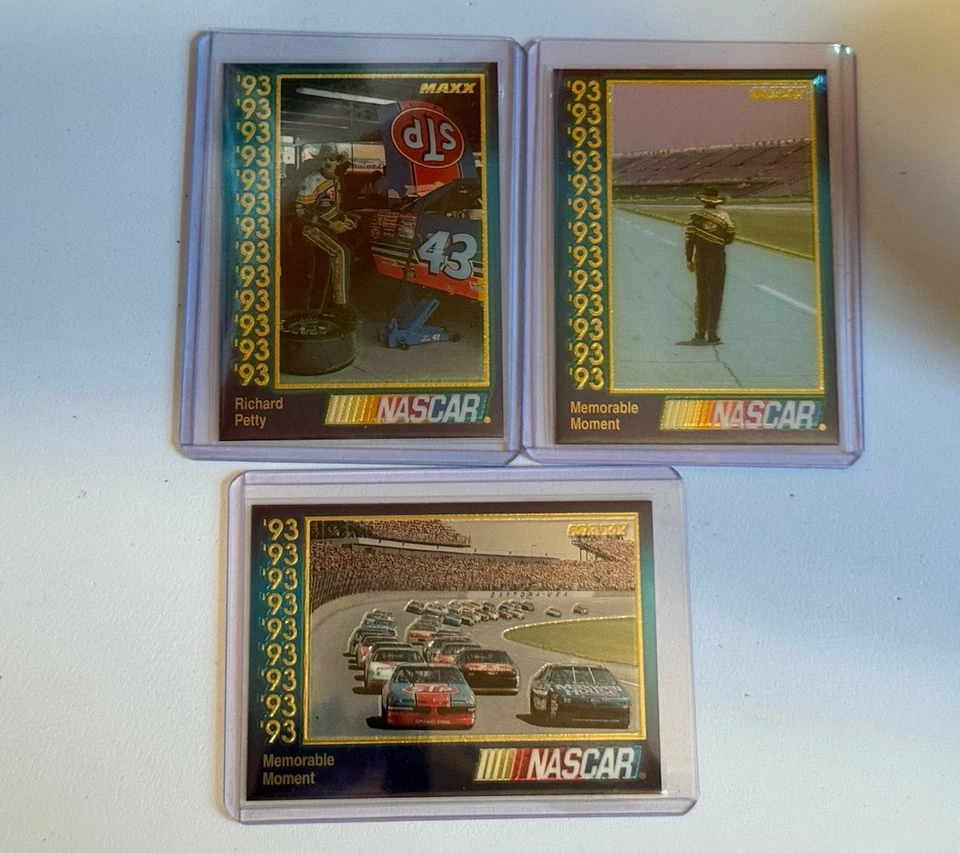 1993 Maxx Premier Plus #43-48-57 Richard Petty HOF “The King” - Image 2 of 4