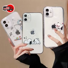 Snoopy Phone Case for Iphone 15 Pro Max 11 12 13 14 Pro Max 6 6S 7 8 Plus 12 Min