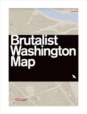 Brutalist Washington Map by Deane Madsen (English) Coil Bound Book