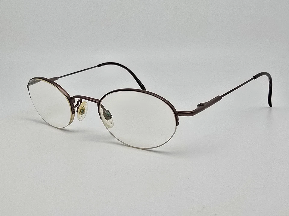 Encantador marco de gafas marrón CH8393 con clip para gafas de sol y estuche Japón 43 mm Foto 4 de 4