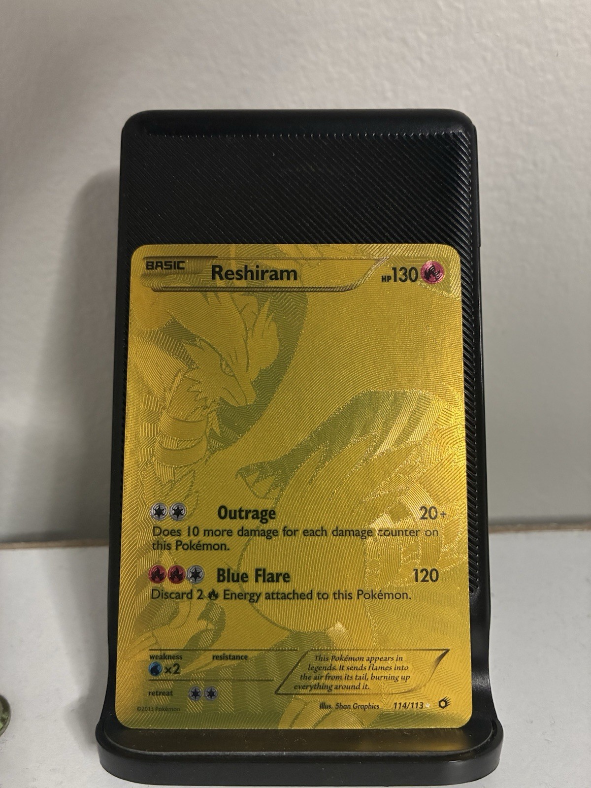 Pokemon TCG Reshiram 114/113 Legendary Treasures gold secret full art english