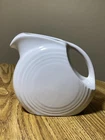 Fiestaware - Large White Disc Pitcher - 67oz - Fiesta HLC Disk Pitcher