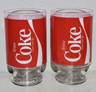 Vtg 1970s Coca-Cola Glass  Pair Of Collectible Glasses Fast Shipping