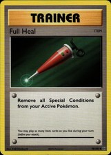 Pokemon TCG Card Full Heal Uncommon Trainer Evolutions