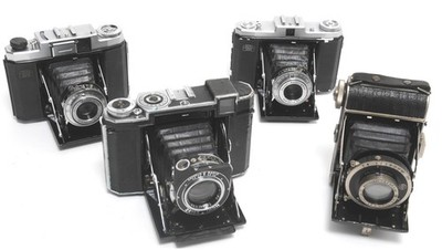 Lot of 4 x Zeiss Ikon Plaubel Medium Format Cameras mixed NOTTESTED
