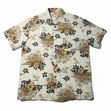 Caribbean Joe Tropical Hawaiian Shirt Rayon Button Up Vacation Resort Medium