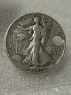 1941 D Walking Liberty Half Dollar Coin Necklace Hole For Chain BX7-6