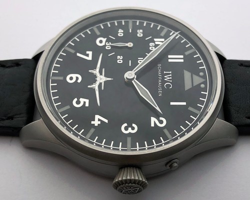 Rare Big Swiss Military Wristwatch IWC Schaffhausen Steel Case Pilots WW2 - Picture 5 of 20
