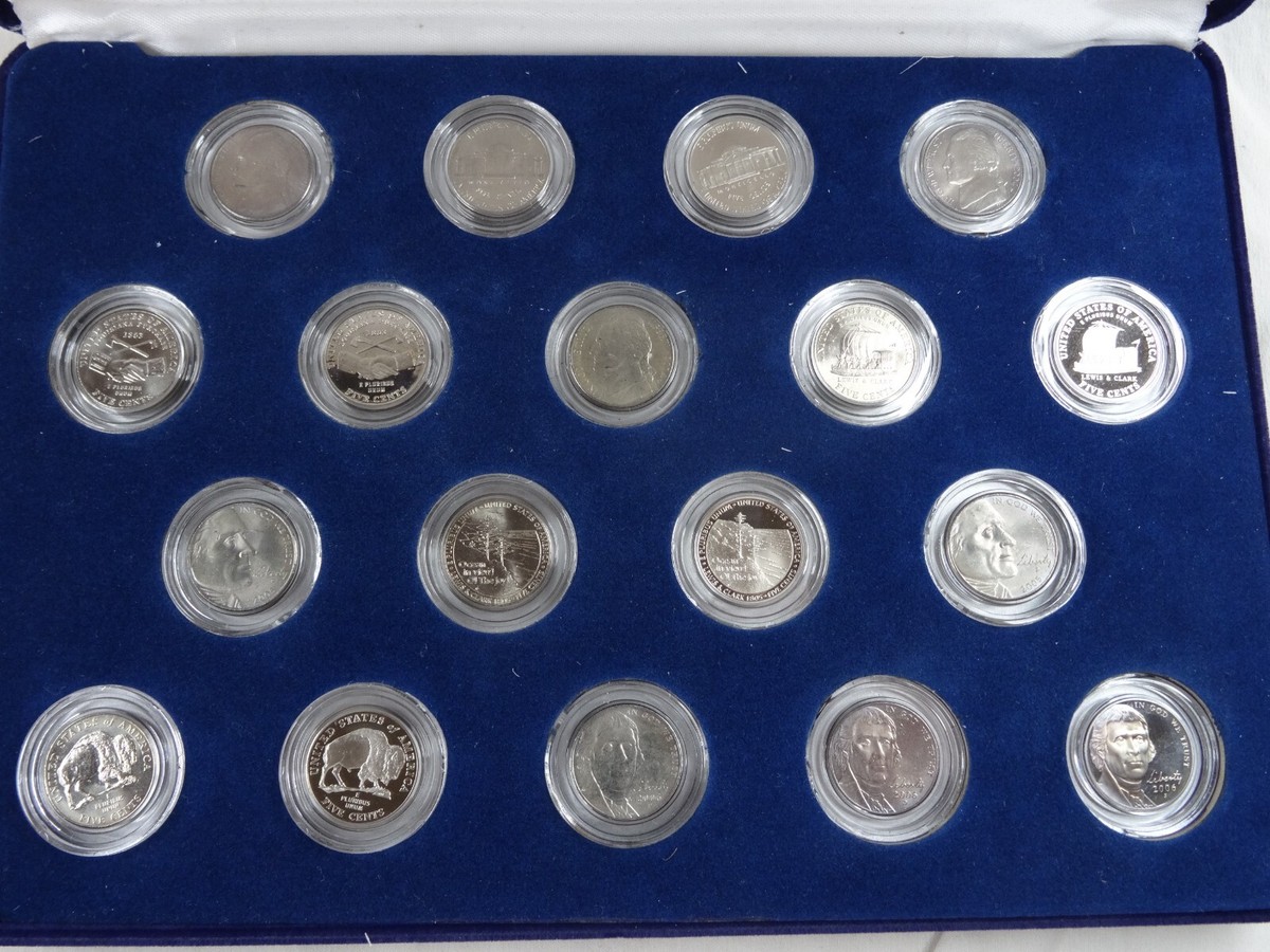 2003-2006 Jefferson Nickel Proof & Unc Set 18 Coin Set Velvet