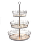 MARTHA STEWART COLLECTION  - METAL AND BEECHWOOD - MULTI USE - 3 TIERED SERVER 