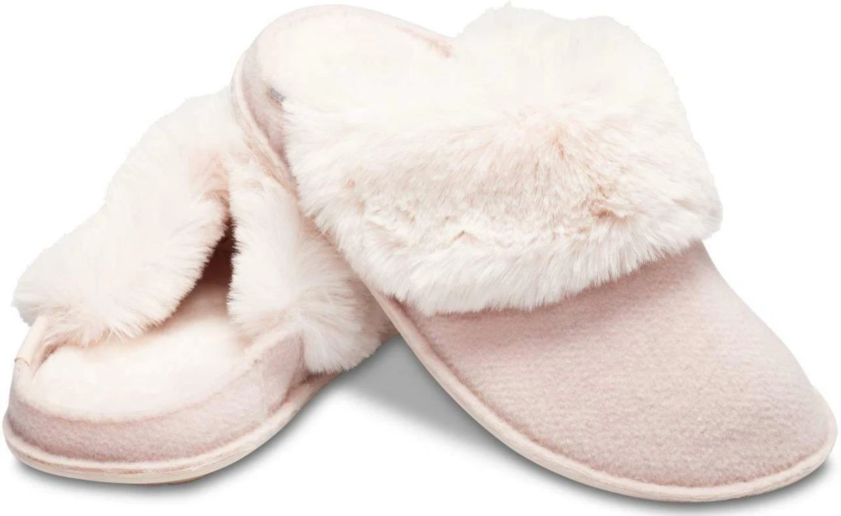 Crocs Classic Luxe Lined Women Slipper 205394 Black or Pink 59.99
