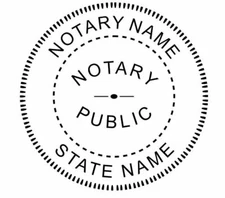 Notary Embosser -Custom Seal Round Official Notary Embosser-Custom Notary