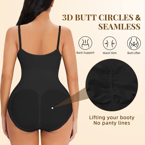 Snatched Bodysuit Tummy Control Bodysuit Snatched Shapewear Slimming Seamless - 第 5/26 張圖片
