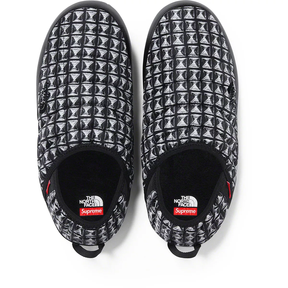 NIB Supreme x The North Face Studded Traction Mule Slipper   Black   Size