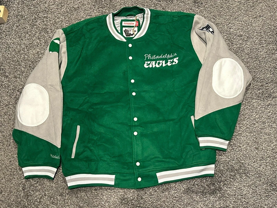 Casaco combo jaqueta retrô estilo Philadelphia Eagles Princesa Diana Lady Di novo com etiquetas 5XL - Imagem 2 de 4