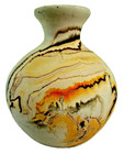 NEMADJI Pottery- U.S.A.-4 1/2"-Wide-Swirl Design-1" Opening-Unique & Rare — photo 3
