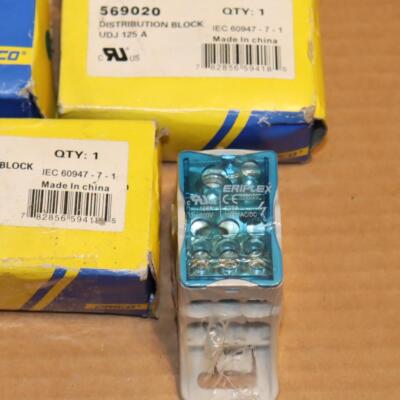 One nVent Eriflex UDJ-125A Single Pole Distribution Block 125-Amp Part# 569020