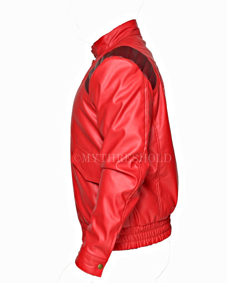 AKIRA KANEDA Leather Jacket with Capsule & text, Manga by AKIRA KANEDA Leather Jacket with Capsule & text, Manga by