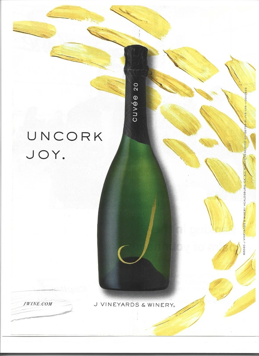 J Vineyards Cuvee 20 Sparkling Wine Print Ad J Vineyards and