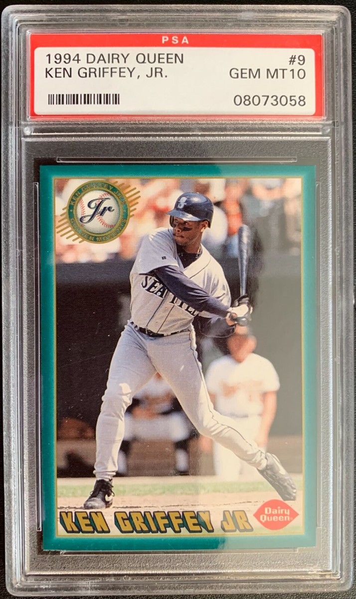 1994 DAIRY QUEEN #9 KEN GRIFFEY JR M.L. CAREER HITTING RECORD PSA