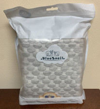 Brand New - Blue Snail Bamboo Deluxe Changing Pad Cover Gray 16 x 32