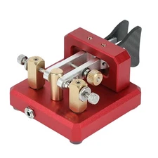 Morse Code Double Paddle Automatic Key Short Wave CW Telegraph Key for Ham