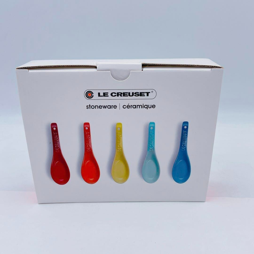 Le Creuset Neo Renge Chinese Spoon Stoneware Rainbow color 5 Set
