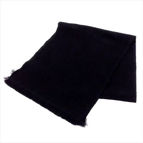 Écharpe Dior Homme laine noire 100 % homme authentique d'occasion T8007