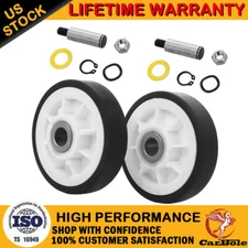 For Maytag Dryer Roller Wheel Drum Support Kit 303373K 12001541 312948 2 Pack